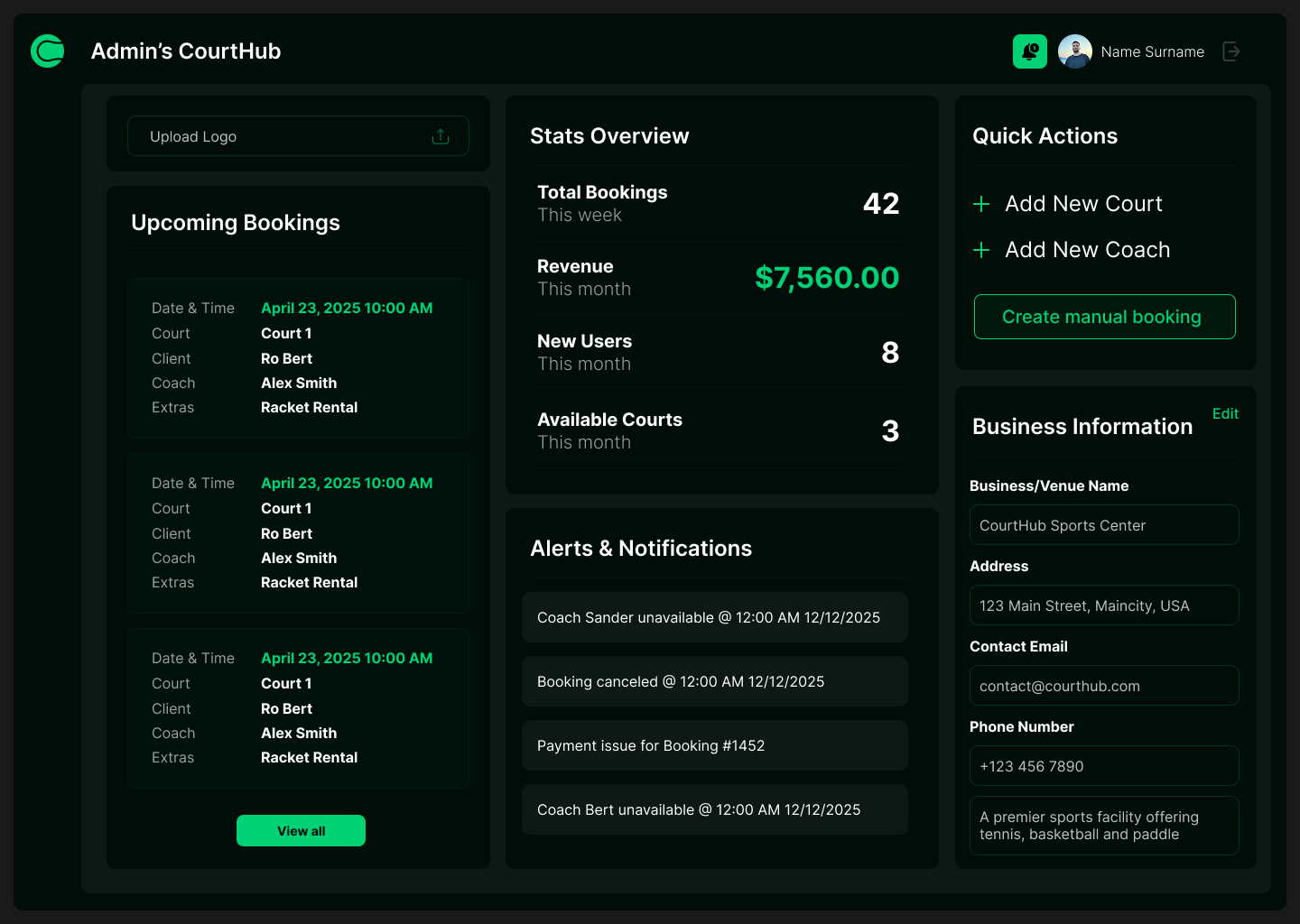 Courthub digital platform preview